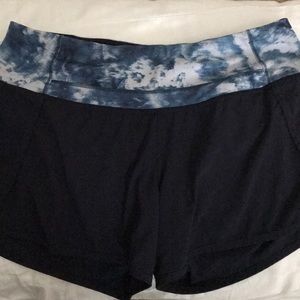Lululemon Run Times short 4”, size 6, navy blue